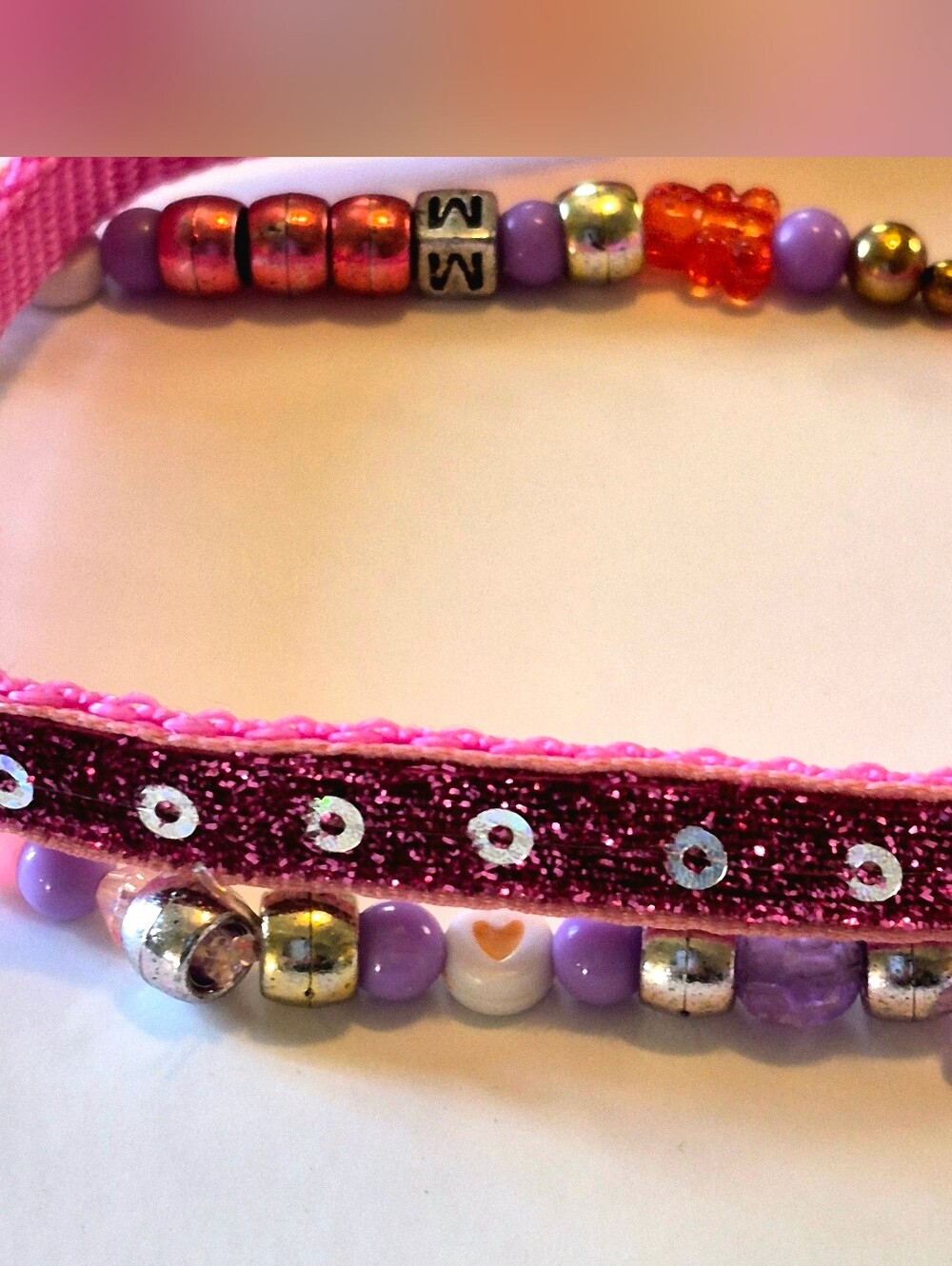 Beaded Glam Dog Collar SET (Customized) - Picture 3 of 5